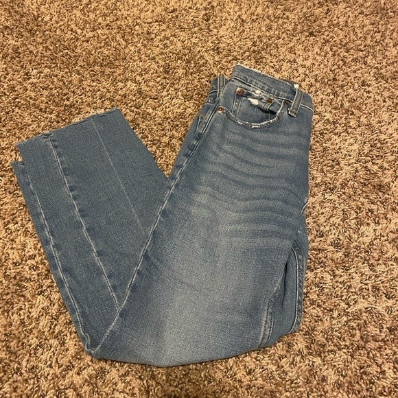 Abercrombie and Fitch Ultra High Rise Ankle Straight SZ 24S - Picture 2 of 7